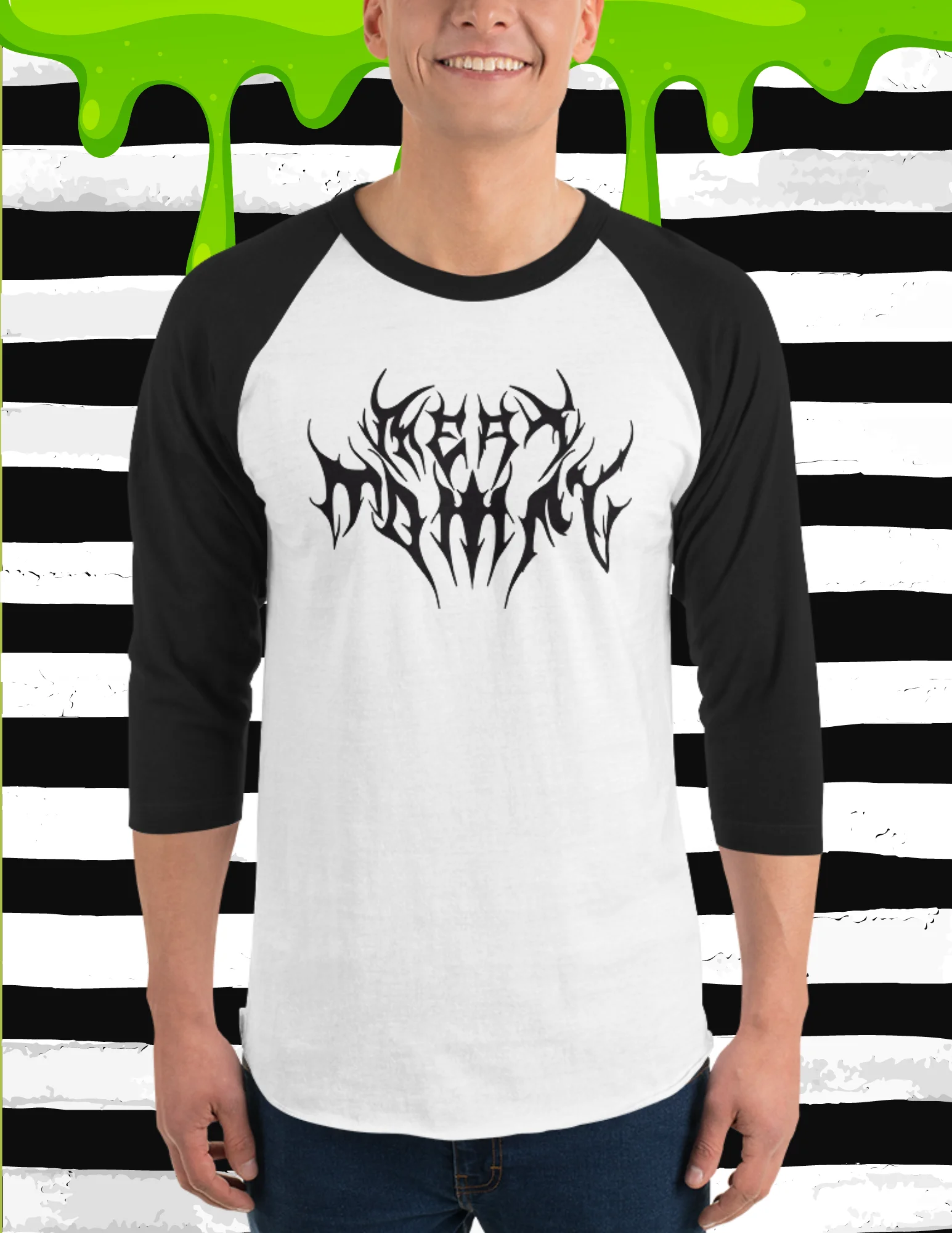 Metal Mommy Raglin T-Shirt product image (1)