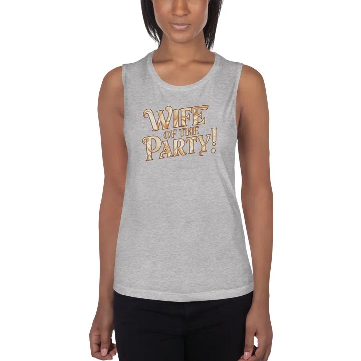 Wife of the Party flowy women's muscle tank top product image (4)