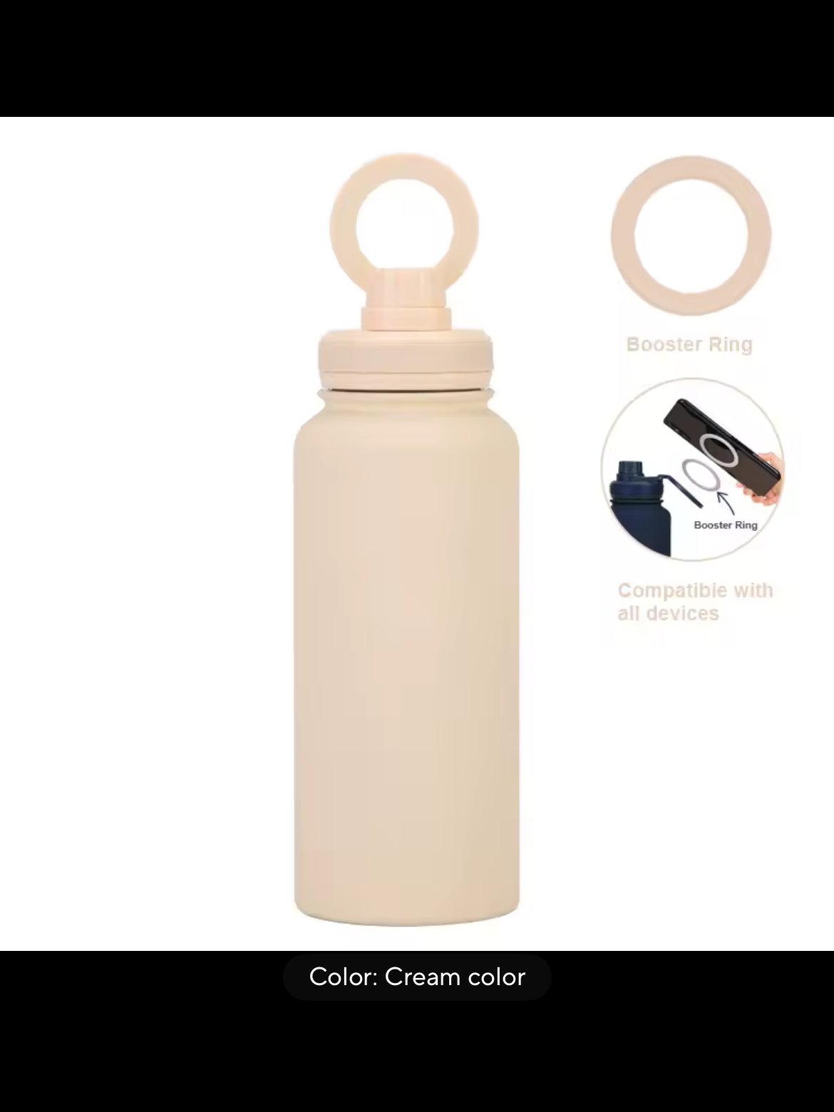Coco Beige 32 oz. Hydralock Magnetic Safe Lid product image (1)