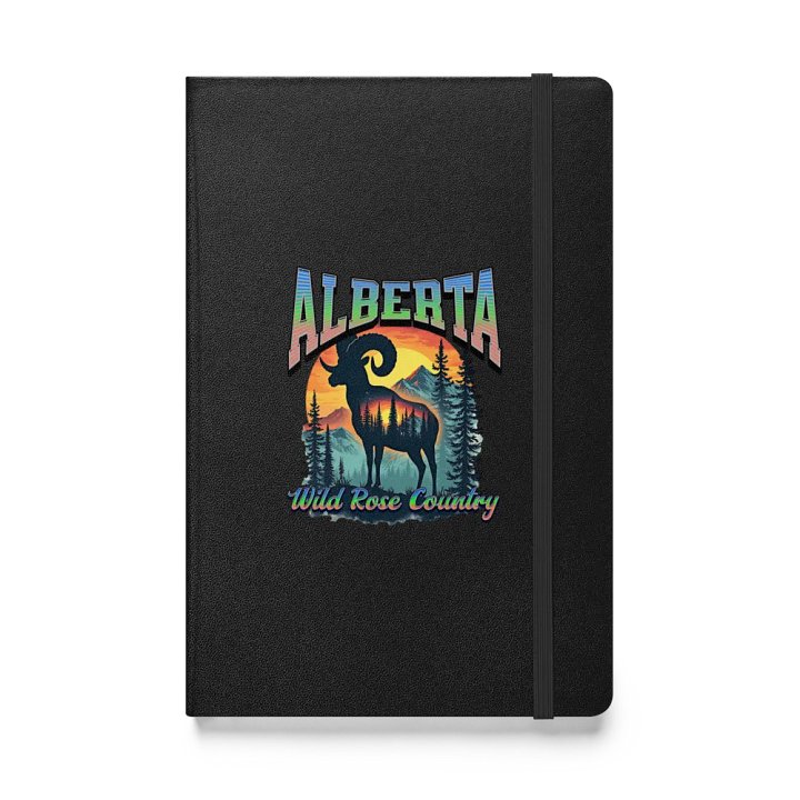 Alberta Wild Rose Country Rocky Mountain Bighorn Sheep life Hardcover Notebook product image (1)