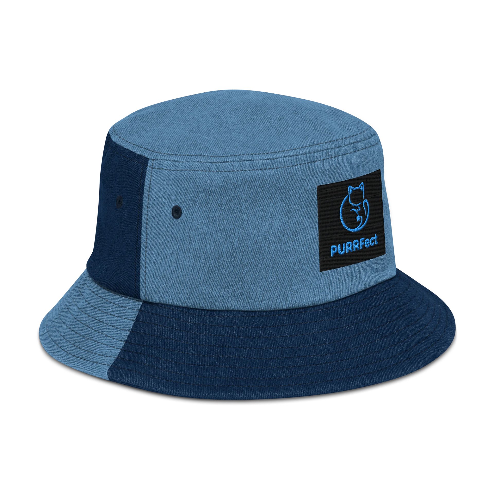 PURRFect Cat Denim Bucket Hat product image (3)