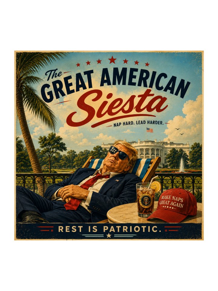 The Great American Siesta – Premium Sticker product image (2)