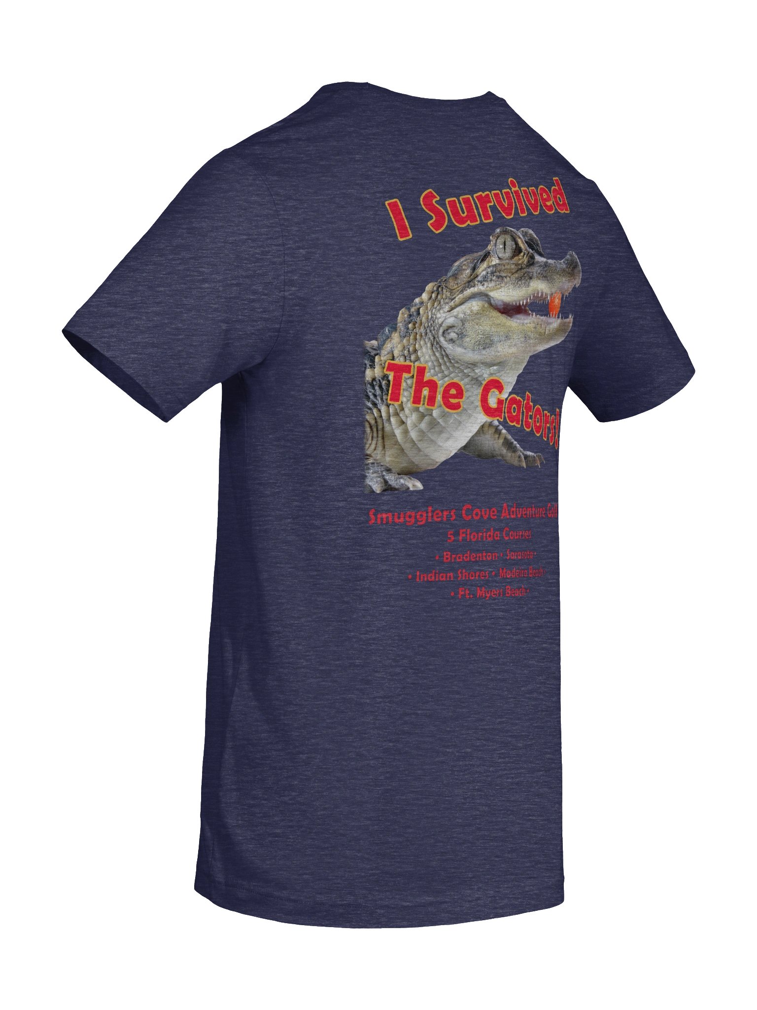 "I Survived the Gators" Cotton Tee - Back Graphic product image (89)