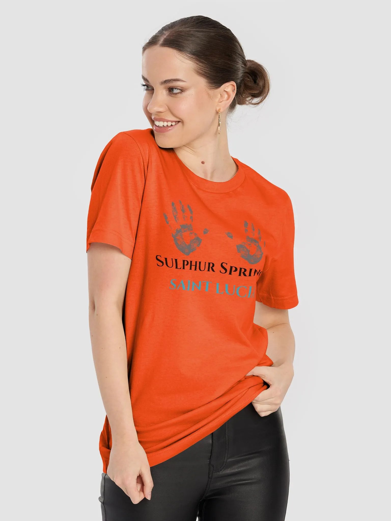 Saint Lucia Sulphur Springs Hands T-Shirt product image (78)
