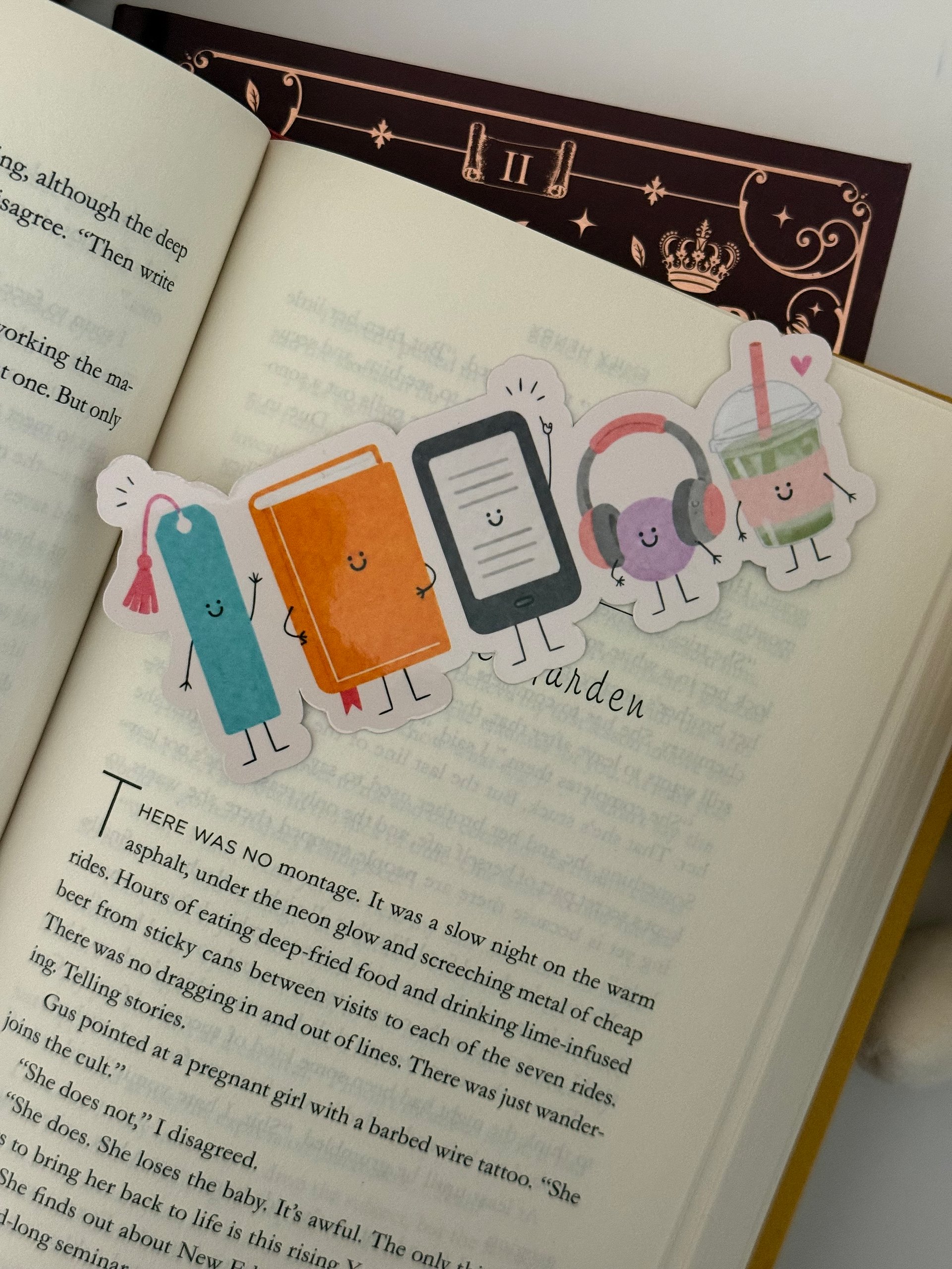 Bookish Buddies Bookmark -- Matcha Version product image (3)