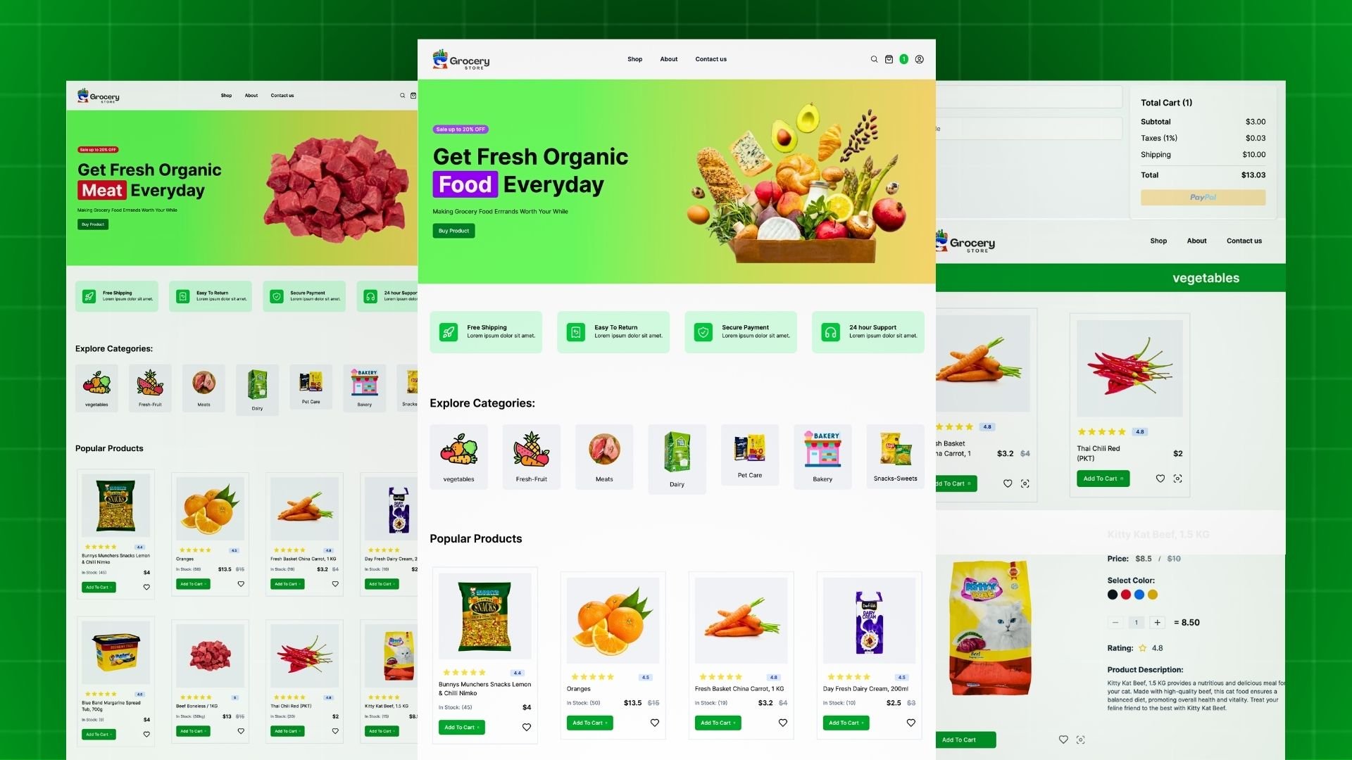 Full Stack Online Grocery Store App | React, Nextjs, Strapi Headless CMS, TailwindCSS, & PayPal product image (6)