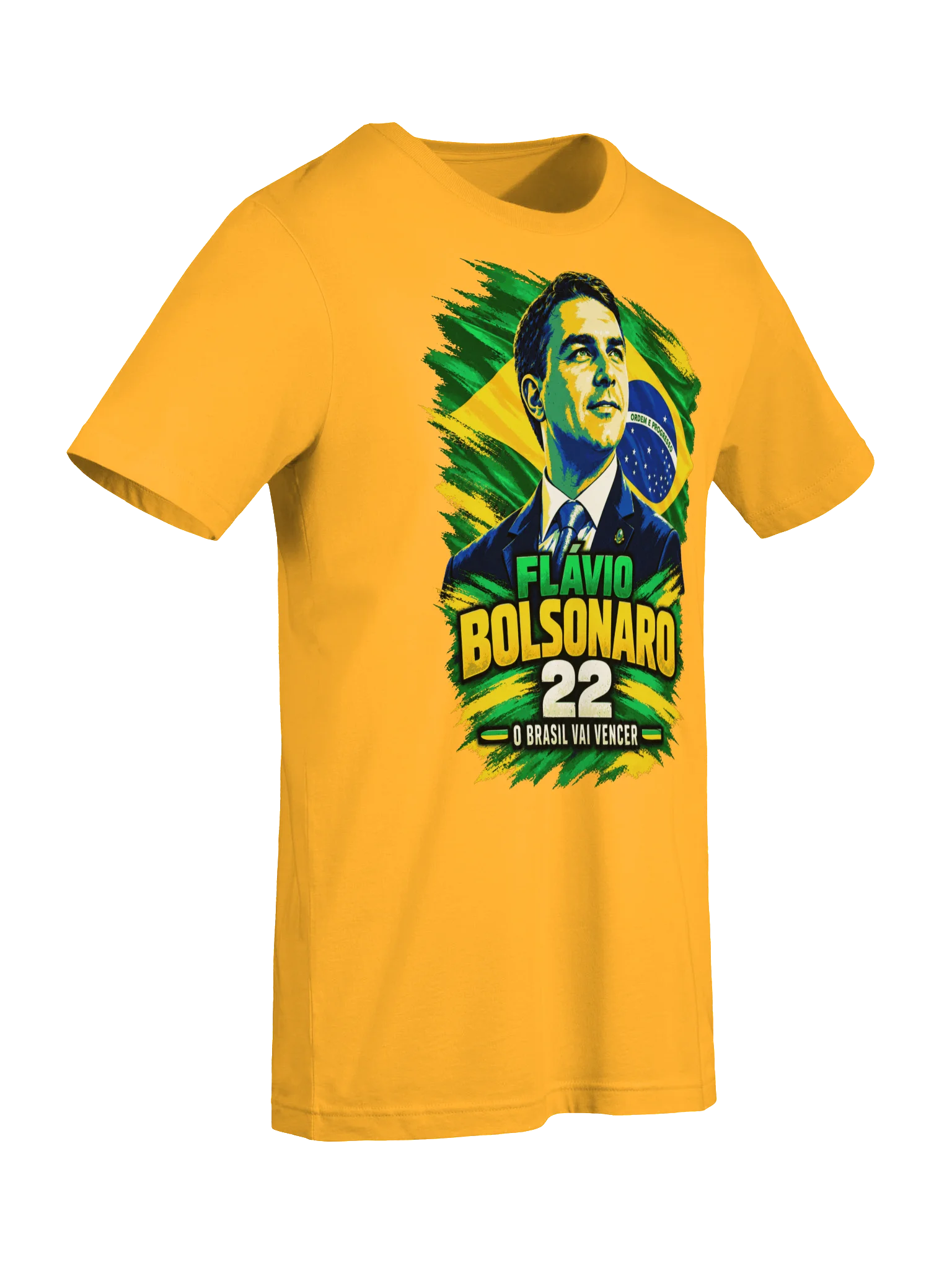 Flávio Bolsonaro 22 — "O Brasil Vai Vencer" T-Shirt product image (77)