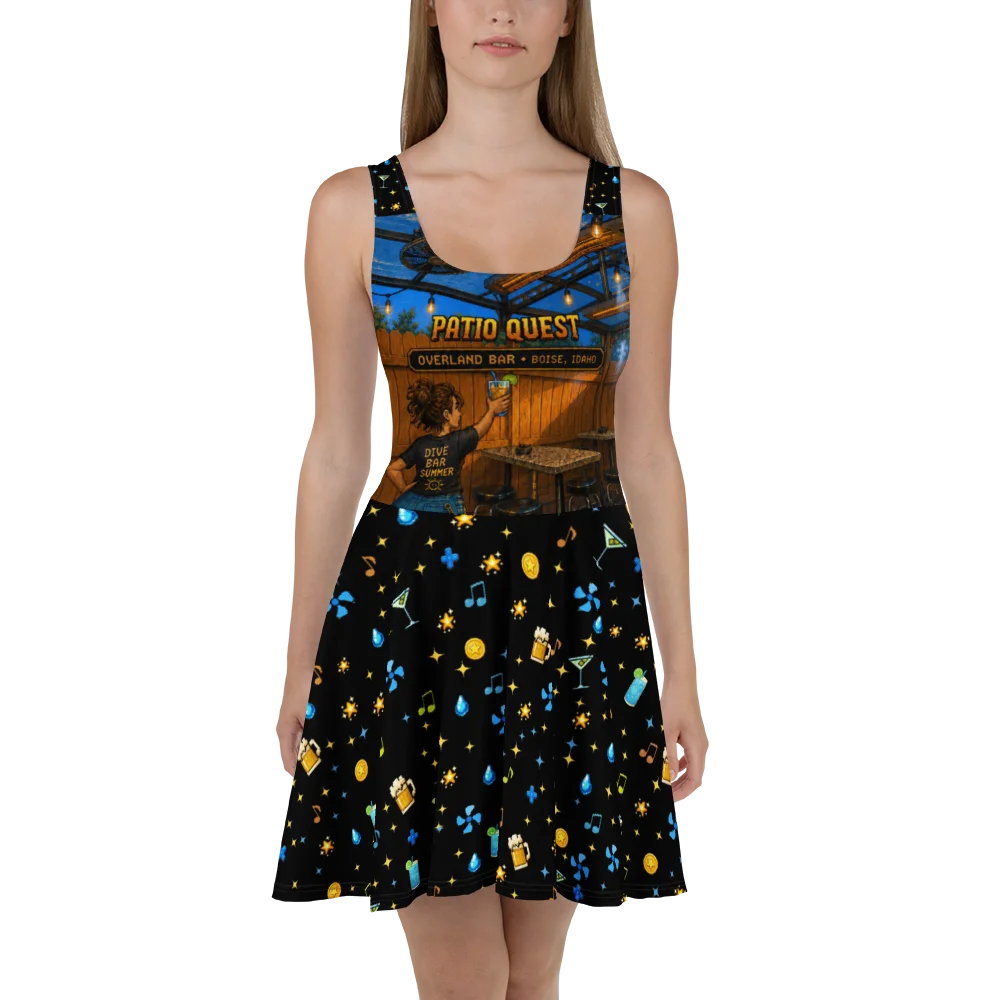 Patio Quest Dive Bar Summer Skater Dress product image (2)