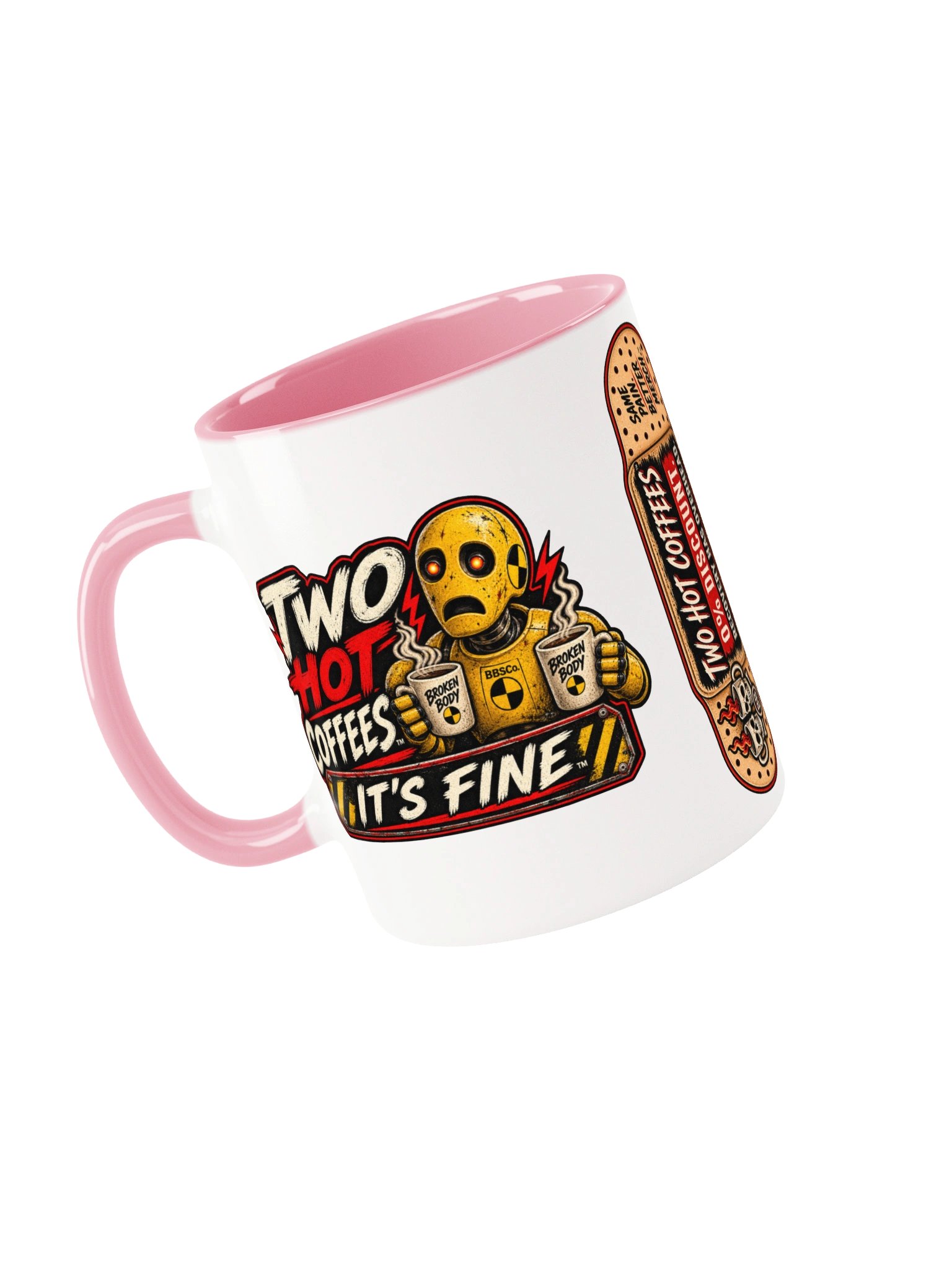 Funny Coffee Mug — When Has Two Hot Coffees Not Made Everything Fine? | Two Hot Coffees™ product image (4)