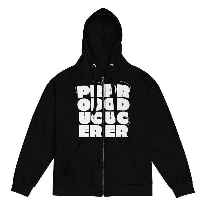PRODUCER Block Type Zip Hoodie - Black product image (1)