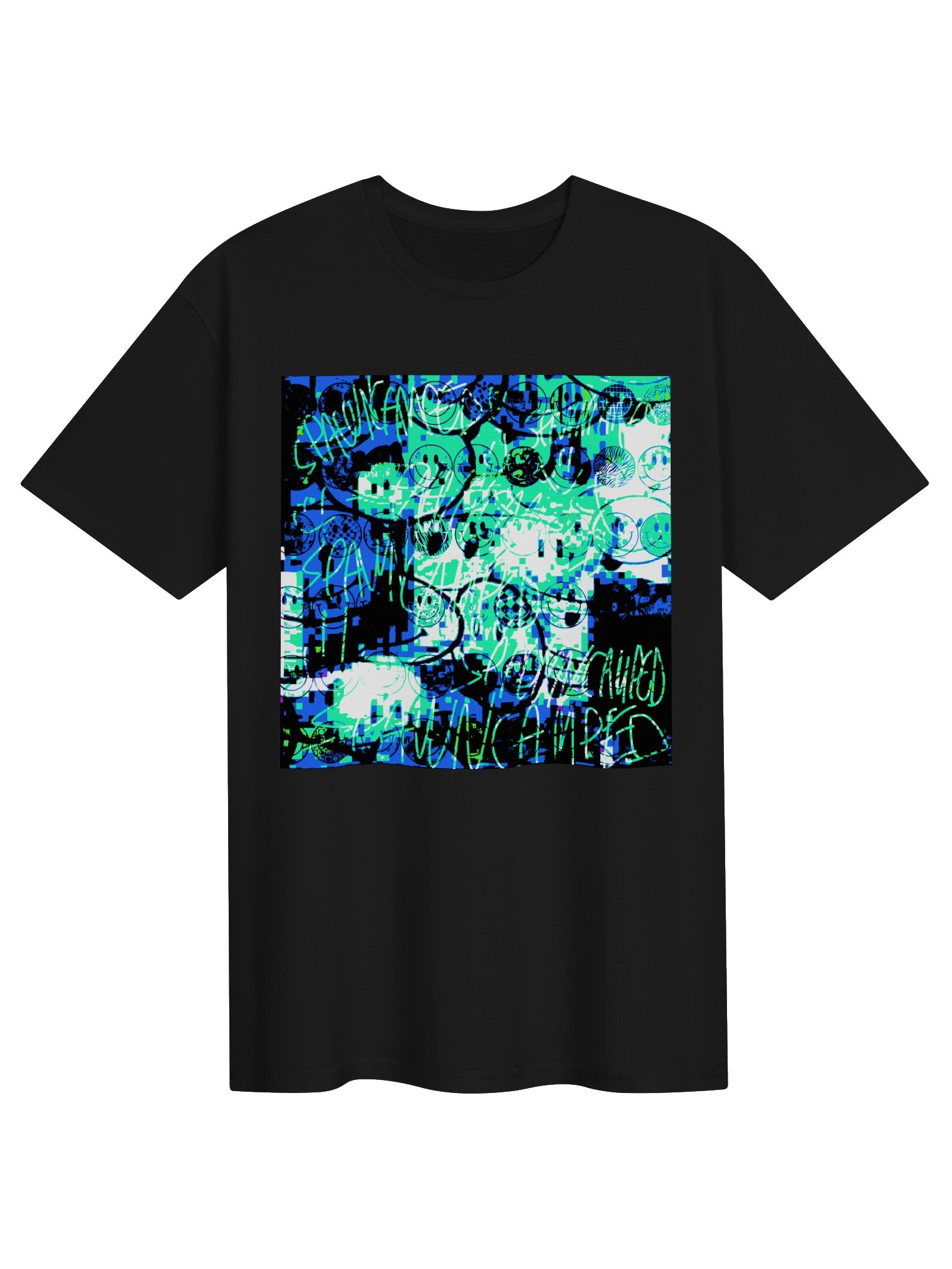 spawncamped "happier" tee product image (2)
