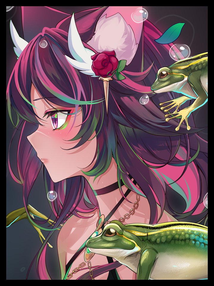 【Framed Poster】- Myun Frog Bustshot product image (2)