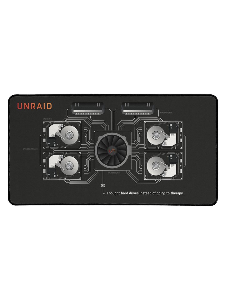 Unraid Command Center Desk Mat (Therapy Edition) product image (1)