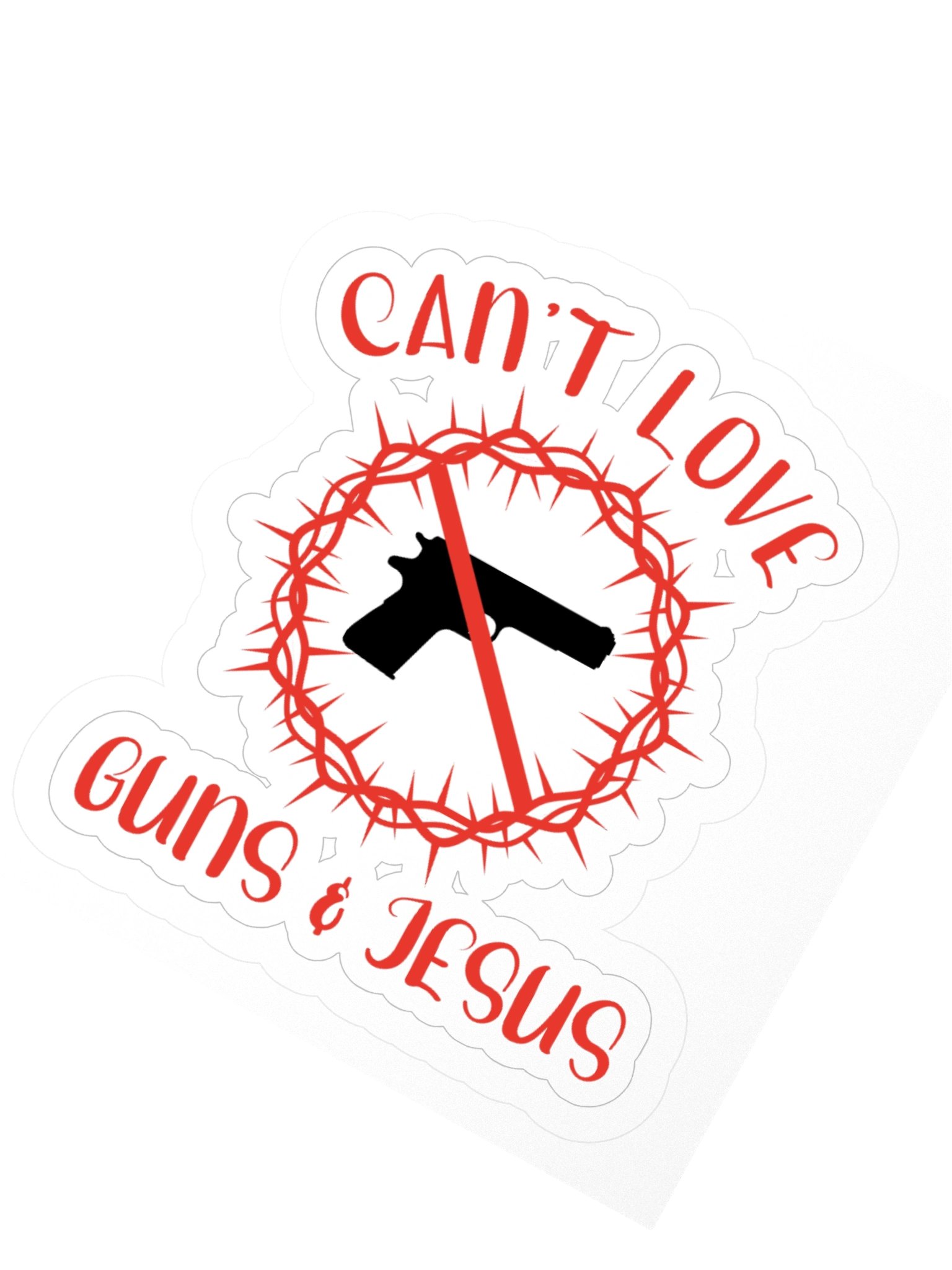 Can't Love Guns and Jesus Stcker product image (5)