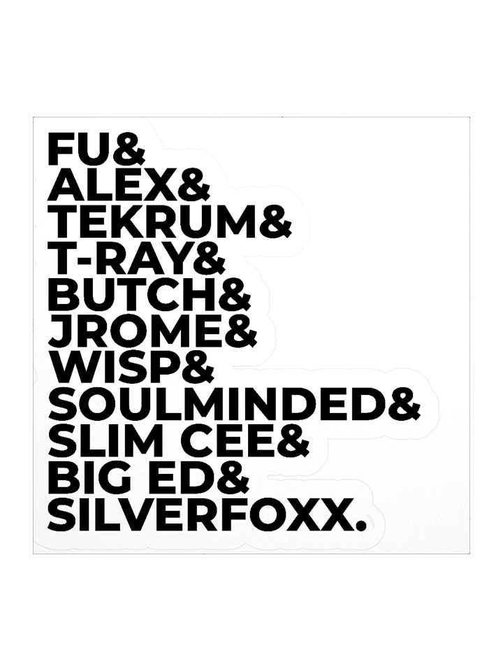 TMF 26 EDT - Soulful House Alliance Vinyl Kiss Cut Stickers product image (2)