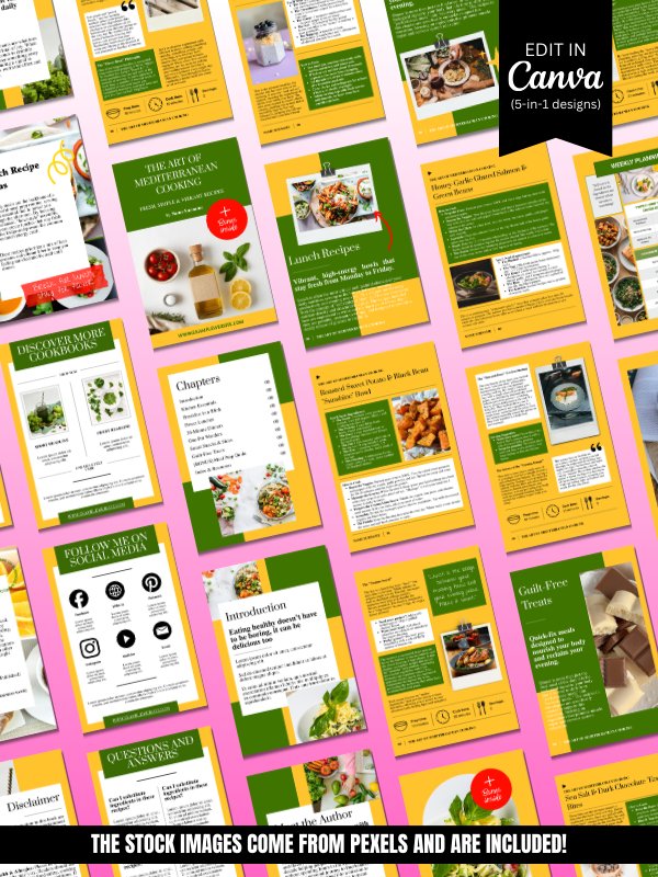MRR PLR Cookbook & Recipe Book Canva Template product image (6)