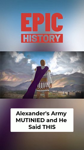 At the Hyphasis River in 326 BC, Alexander's army demanded to go home. He reminded them: peasants became rulers under him. Fr...
