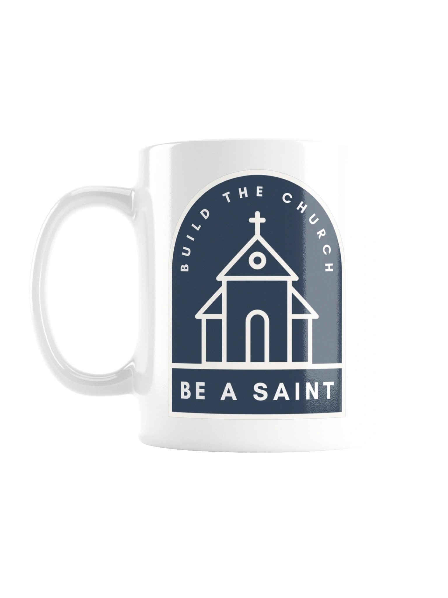 Build the Church, Be a Saint Mug (Blue) product image (3)