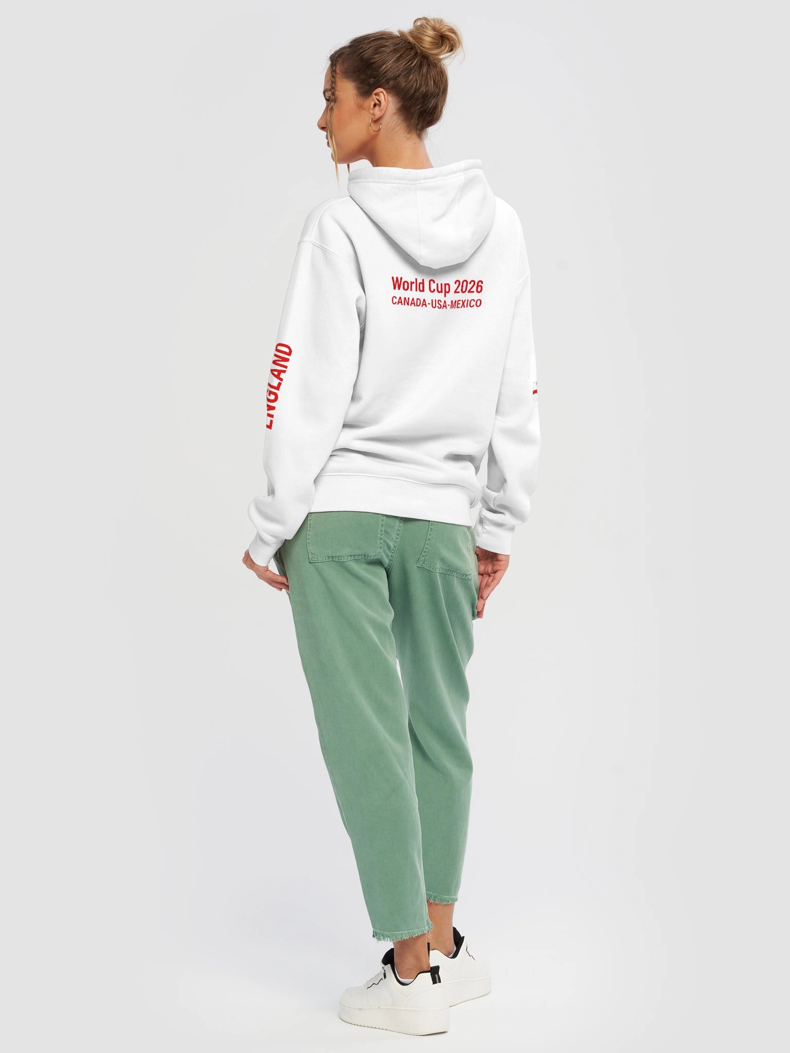 England 2026 World Cup Flag Hoodie - World Cup 2026 Edition - Premium Unisex T-Shirt product image (6)