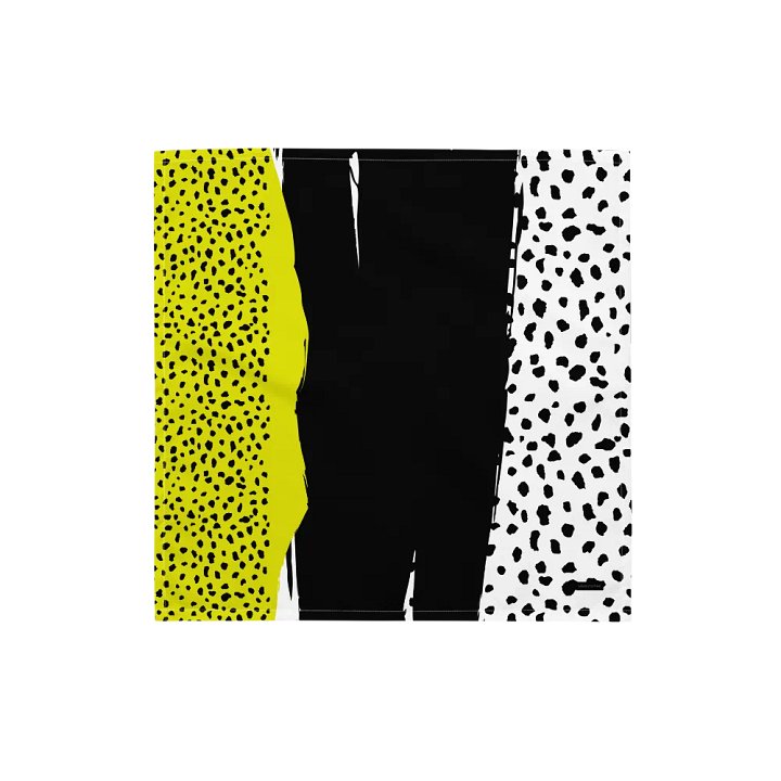 Black/Yellow Abstract Geometric Bandana product image (1)