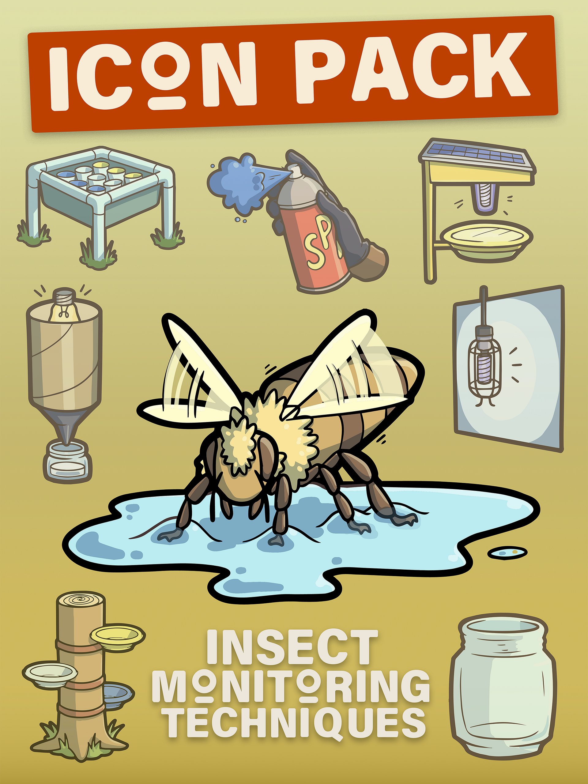 Insect Monitoring Techniques - Icon Pack product image (1)