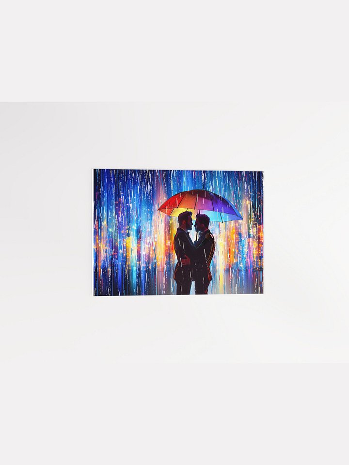 City Serenade - Love in the Rain Studio Art Print product image (2)