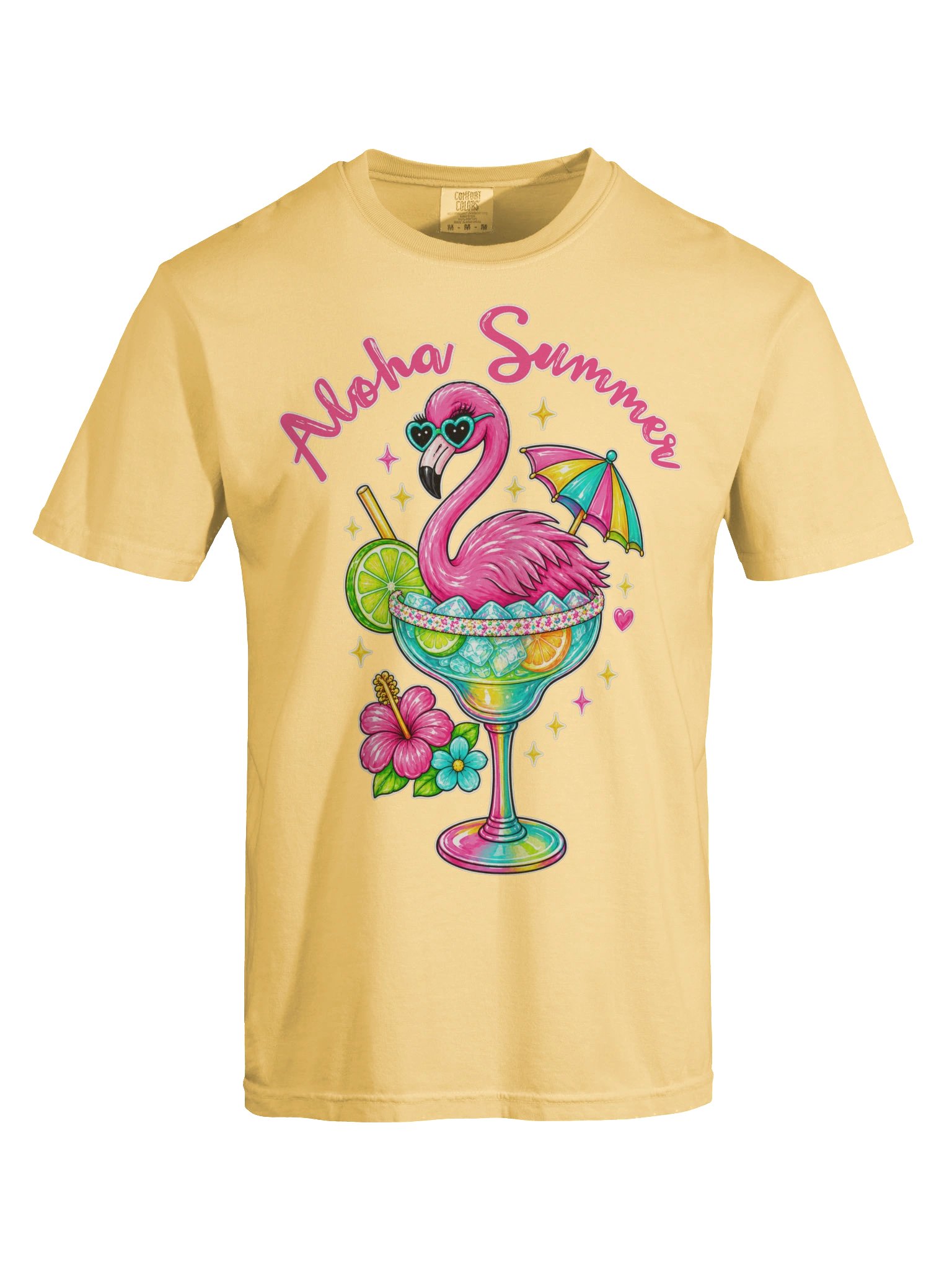 Aloha Summer Flamingo Margarita Tee product image (4)