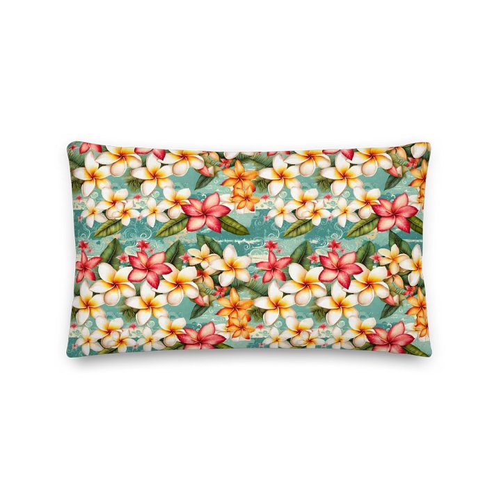 Tropical Plumeria Floral Cushion product image (1)
