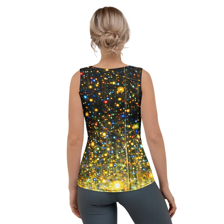 Cosmic Lynx: Wilderness meets stardust Empowerment Flow All-Over Tank product image (2)