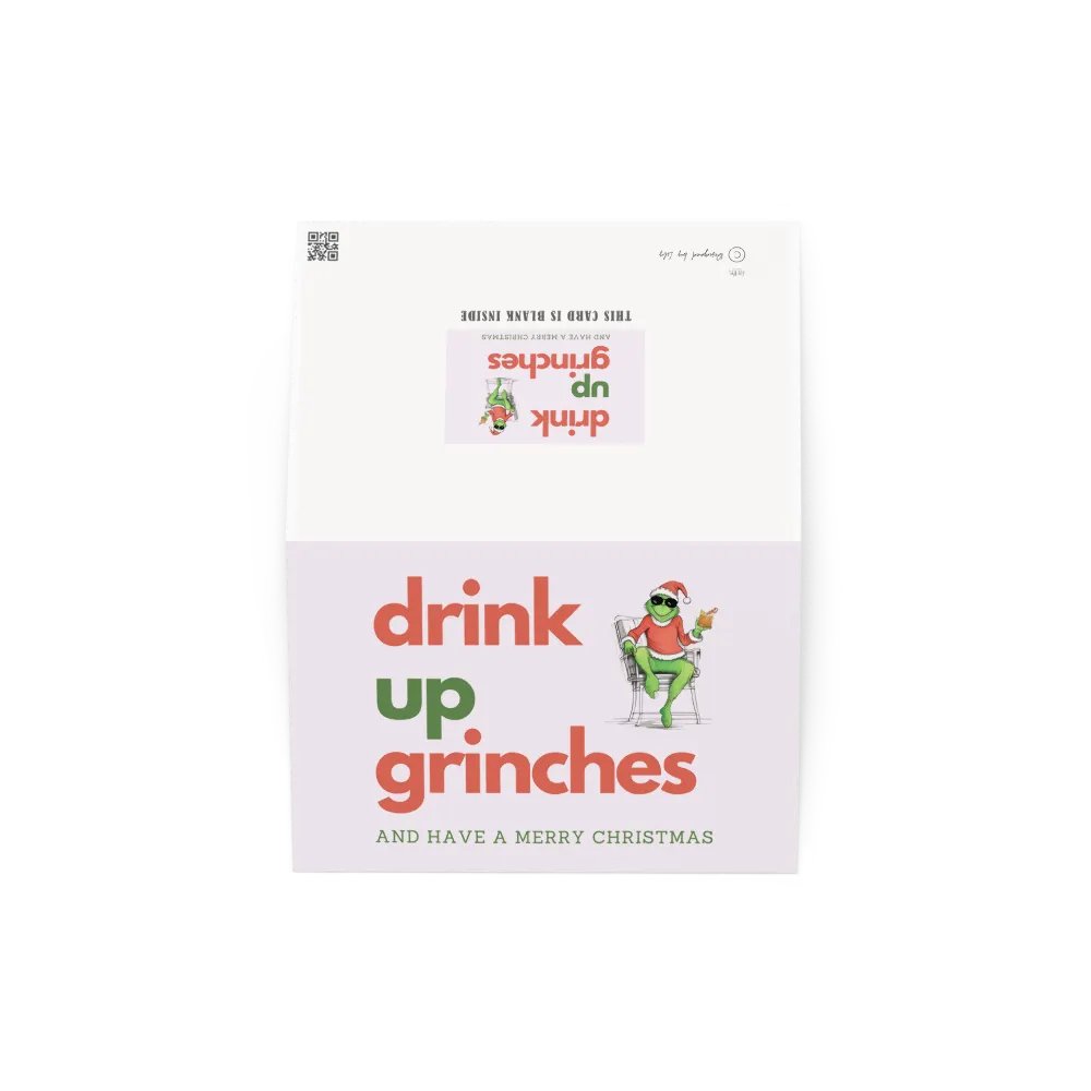 Drink Up Grinches Funny Christmas Card Xmas Humor product image (4)