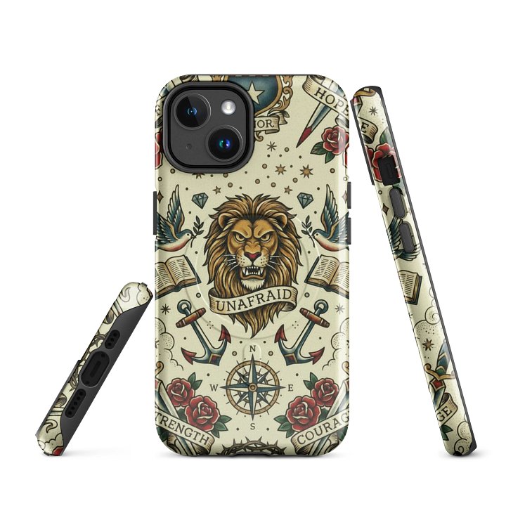 Lion's Heart Traditional Tattoo MagSafe Tough Case product image (1)