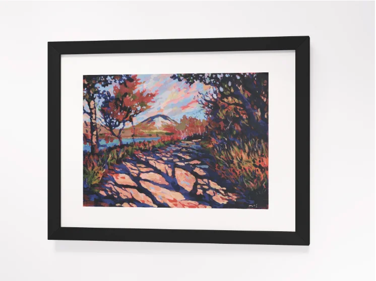 250809 Mount Errigal Poster Print. Framed product image (8)