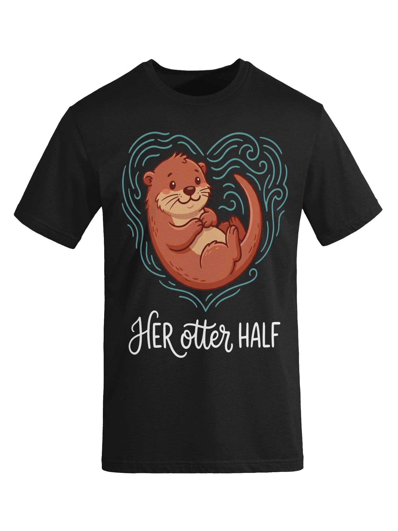 Cute Her Otter Half Couple Shirt - Romantic Valentine's Day Gift for Couples product image (23)