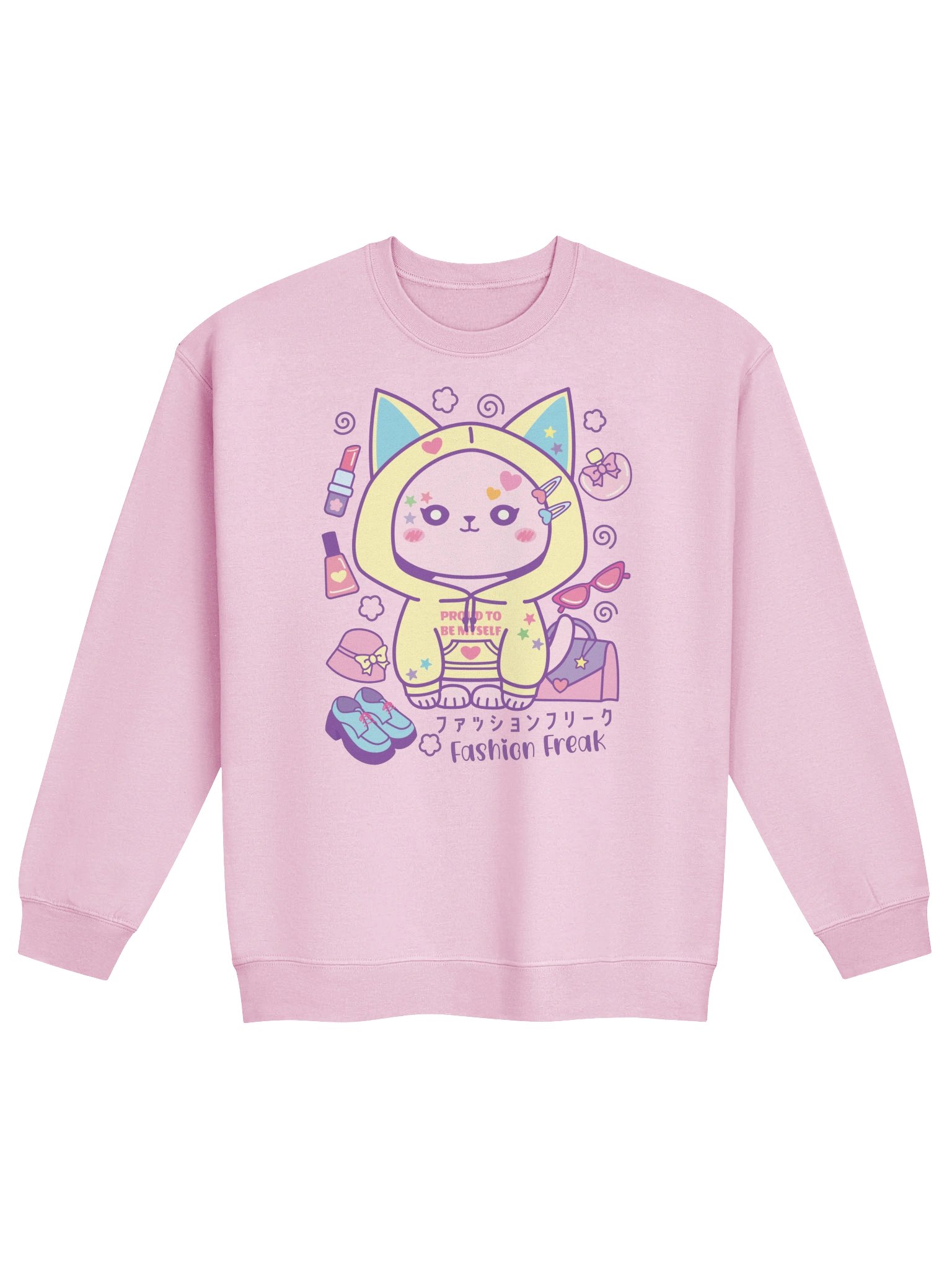 Fashion Freak Cat - Unisex Adult Sweatshirt product image (1)