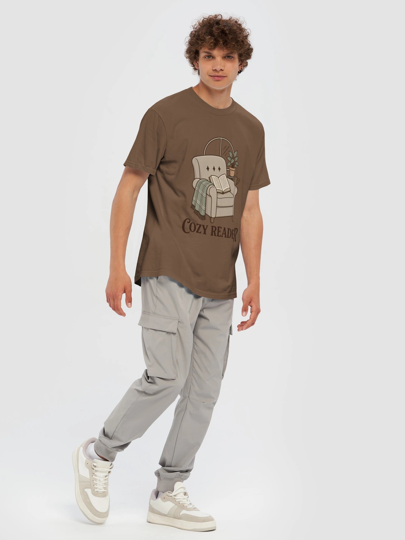 Cozy Reader T-Shirt – Book Lover Graphic Tee | Comfort Colors 1717 product image (7)