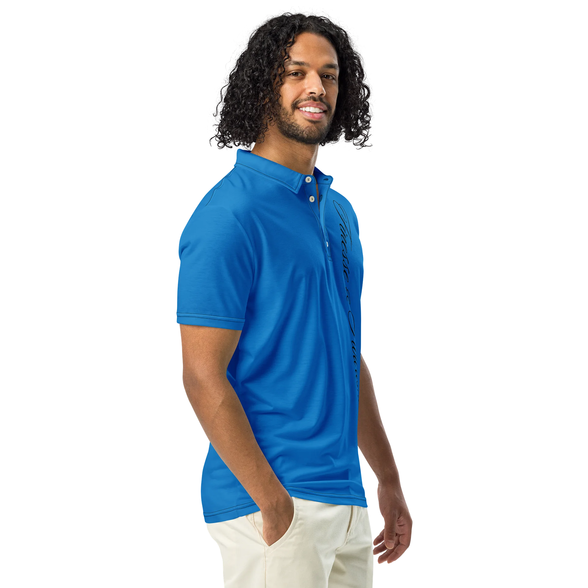 F&F Left Script Slim Fit Polo Shirt (RYL) product image (1)