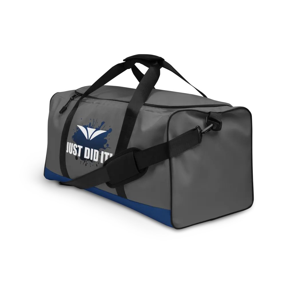 Just Did It! Blue Splatter Gray Duffle Bag product image (3)