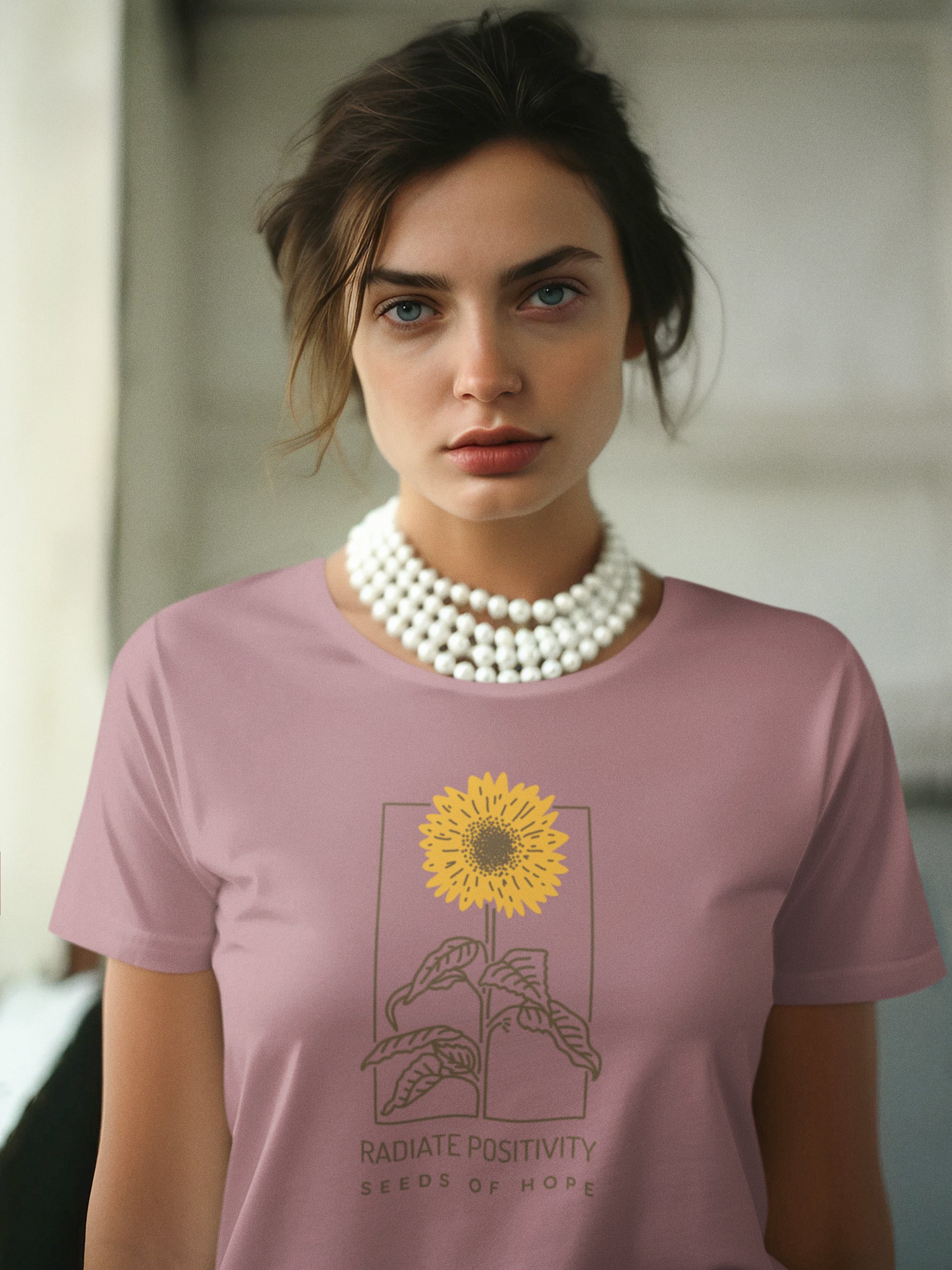 Radiant Sunflower Positivity Tee product image (2)