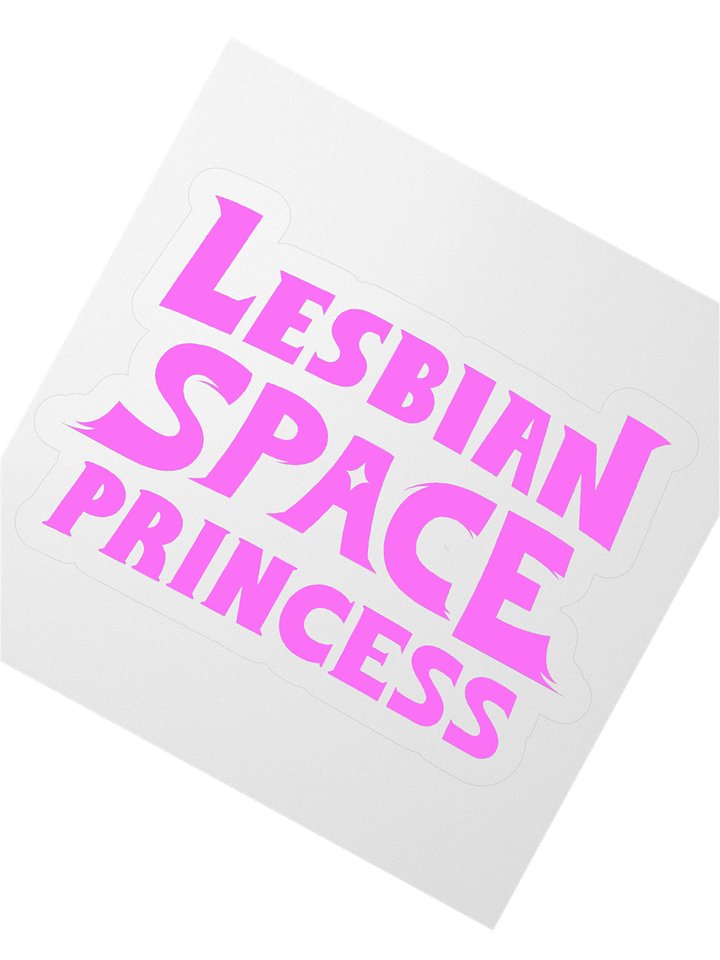 Lesbian Space Princess Logo Sticker product image (2)