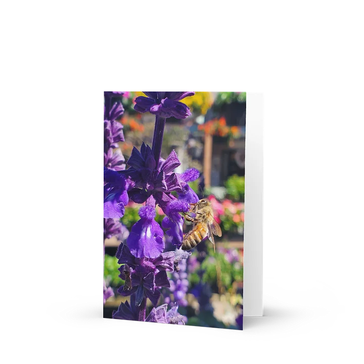 Lavender Bee Greeting Card product image (1)