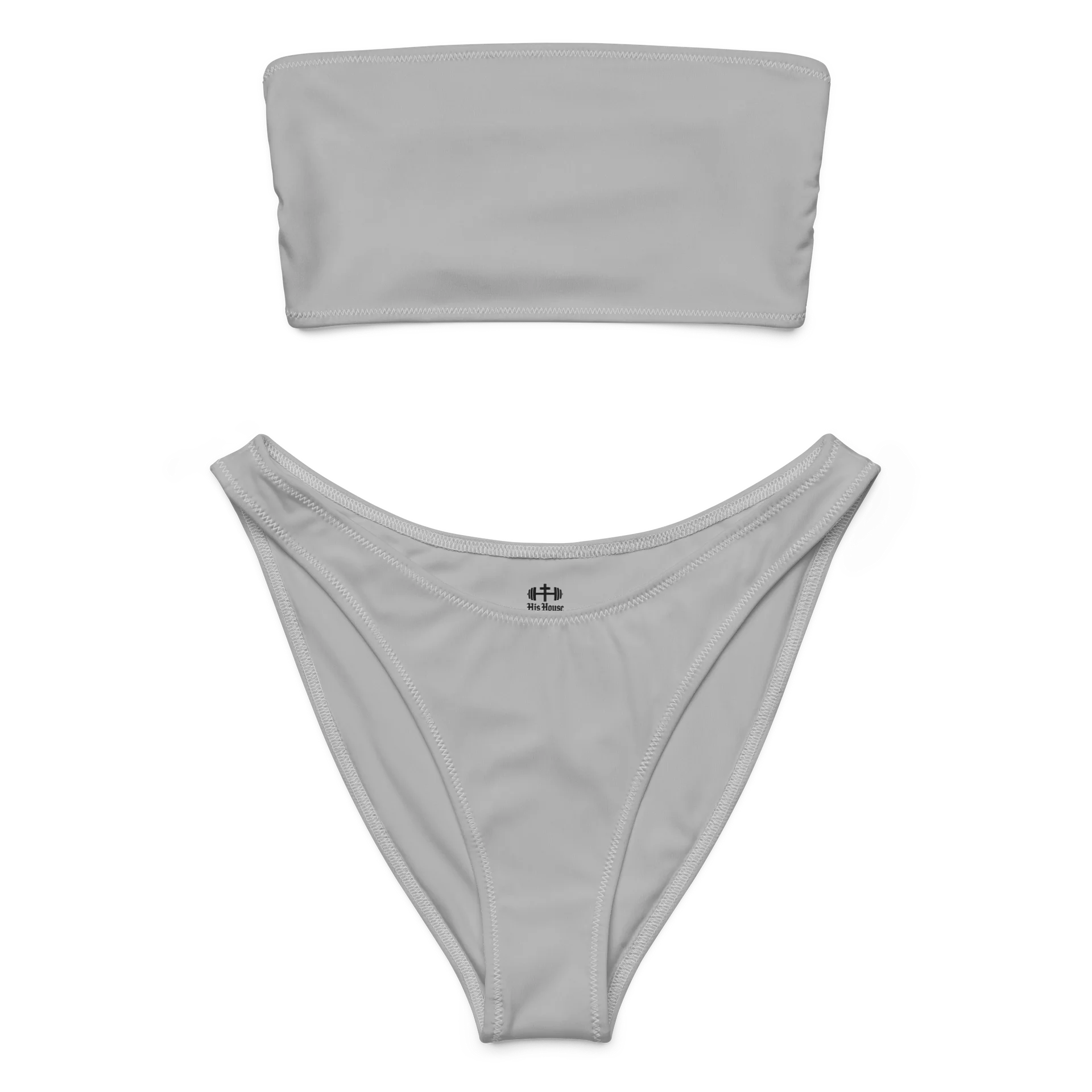 His House Womens Bandeau Bikini Set - Silver product image (3)