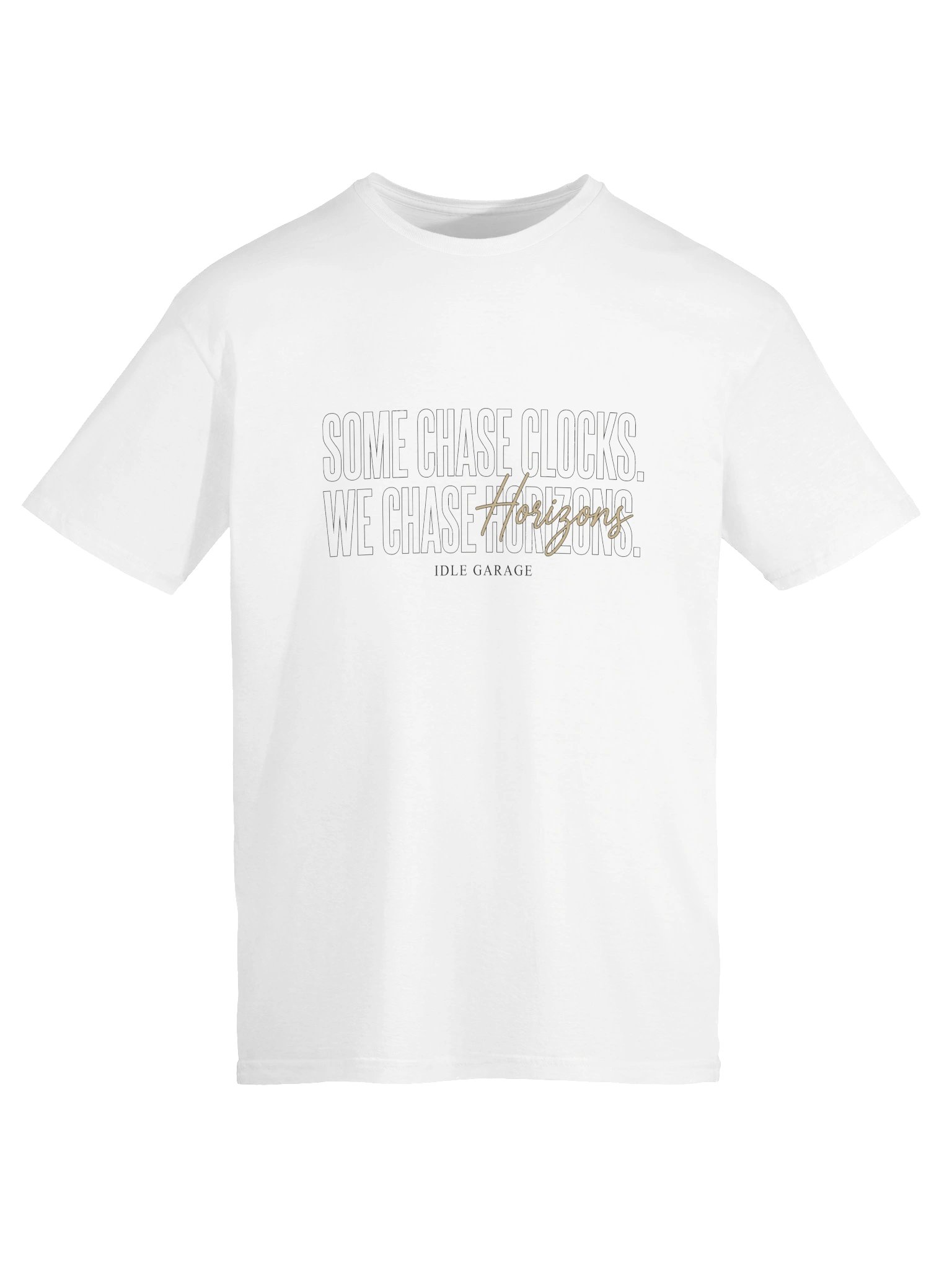 Some Chase Clocks We Chase Horizons Gold Tee product image (5)