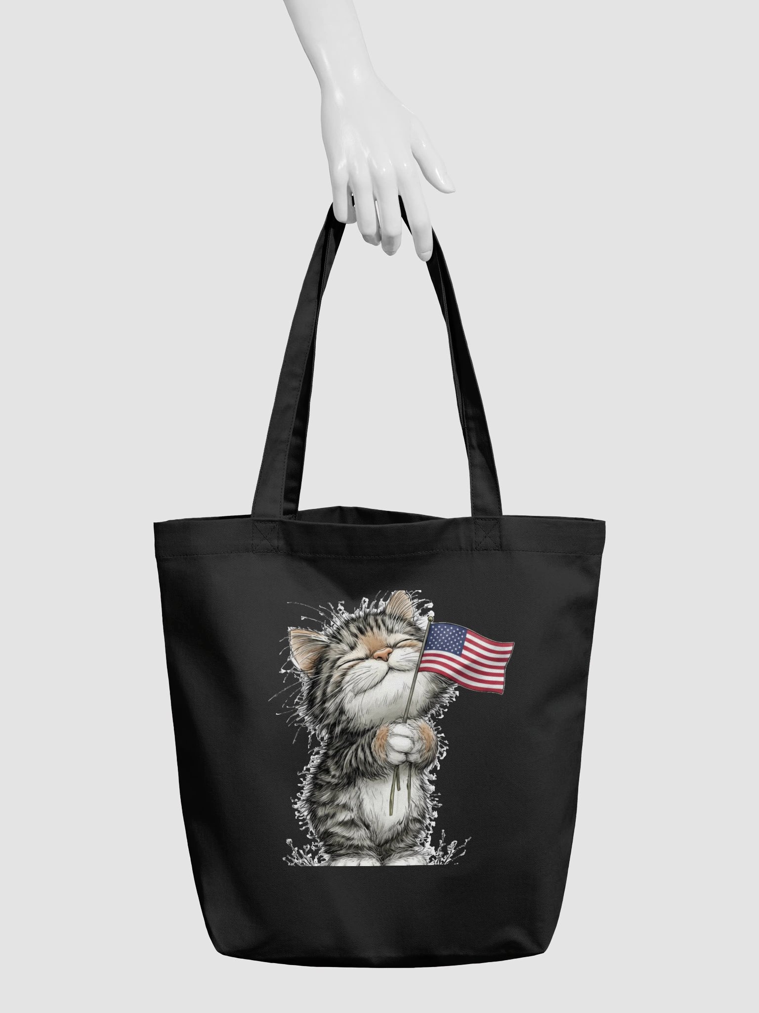 Patriotic Kitten Tote Bag product image (5)