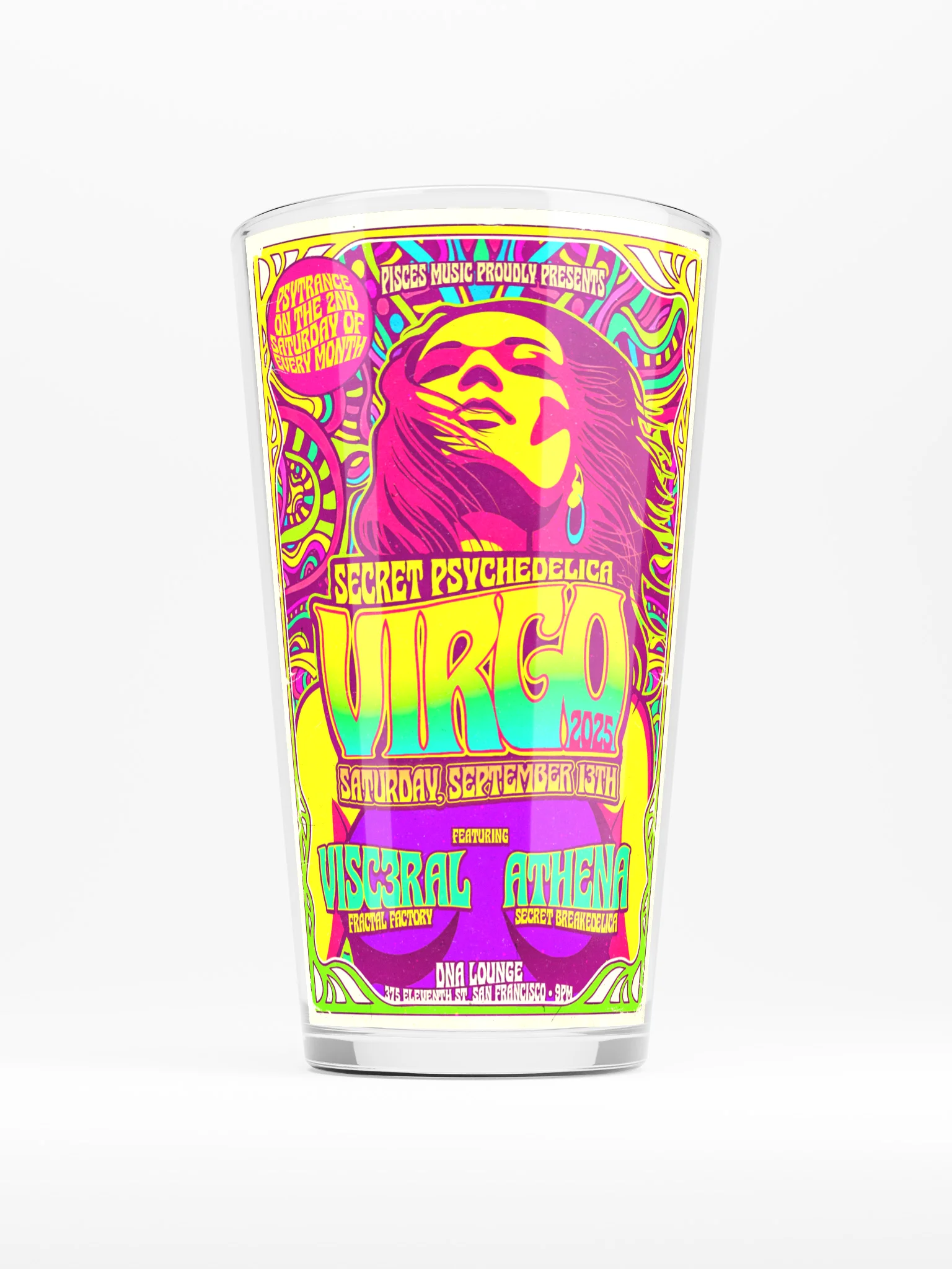 Virgo 2025 Shaker Pint Glass product image (1)