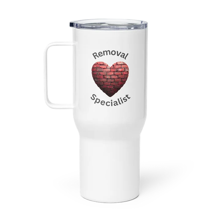 Heart Wall Removal Specialist 25 oz or 40oz Tumbler-Red and Gray Brick product image (1)