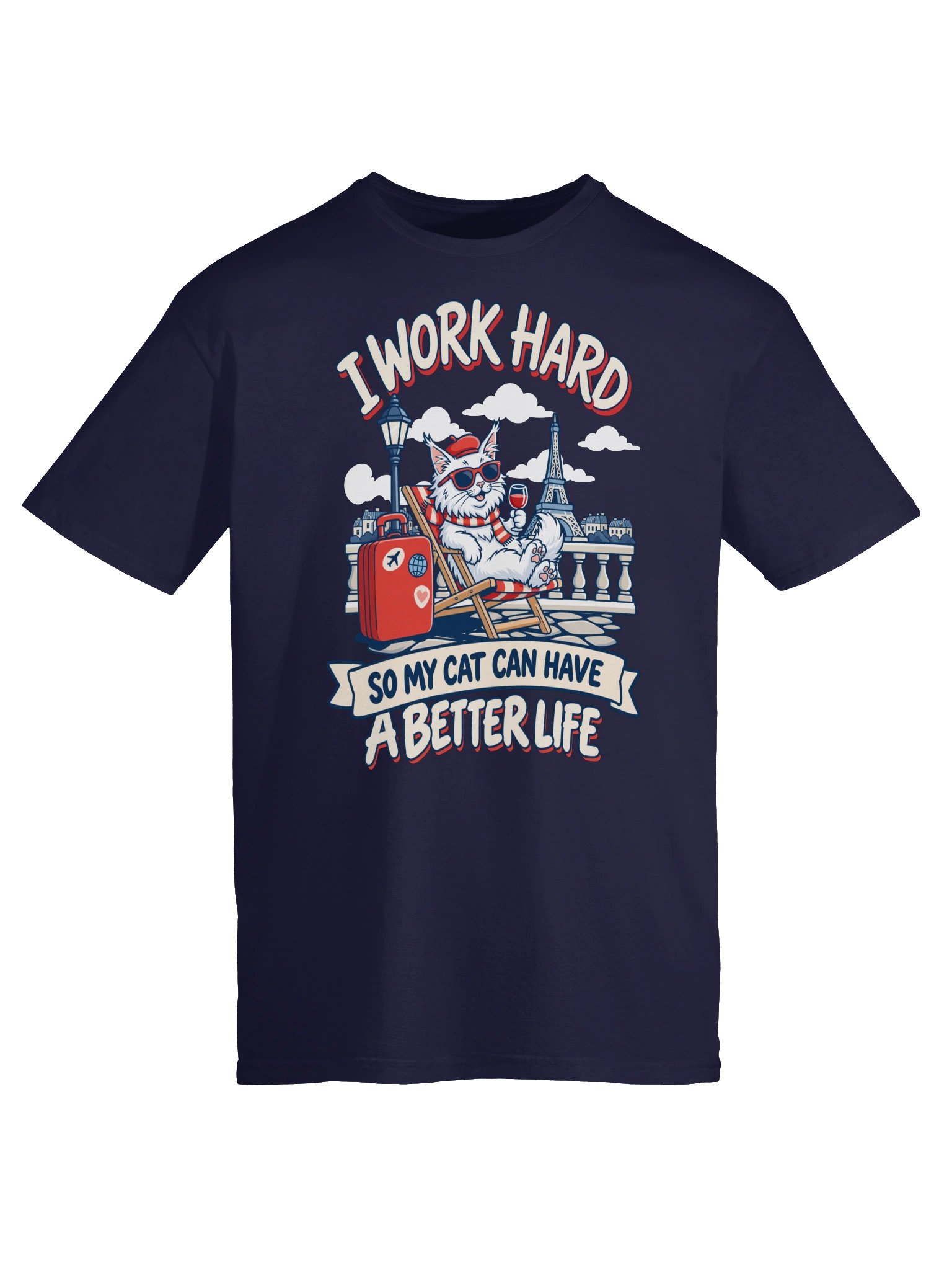 I Work Hard So My Cat Can Have a Better Life Maine Coon Cat Shirt product image (36)