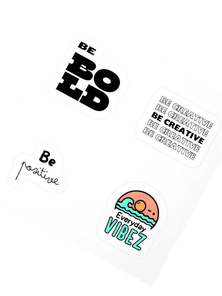 BE VIBEZ Sun Wave Kiss Cut Sticker product image (2)