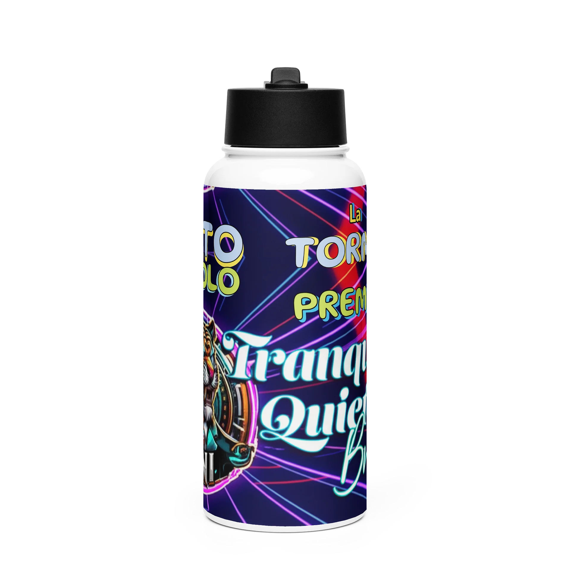 Cero Bulto, Solo Fuego" Premium Water Bottle - Tranquilo Quieto Brand product image (1)