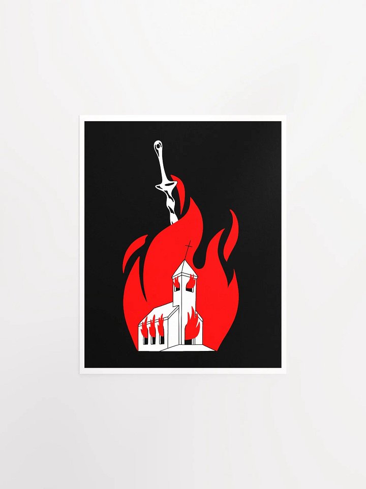 Bonfire Church Print product image (1)