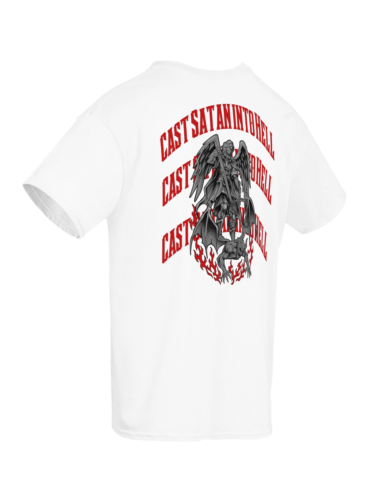 Cast Satan into Hell Metacore Saint Michael streetware VERSION 2- comfort t-shirt product image (13)